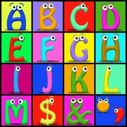 Jigsaw puzzle: Funny letters