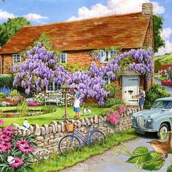 Jigsaw puzzles on topic «Wisterias»