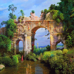 Jigsaw puzzle: By the old arch