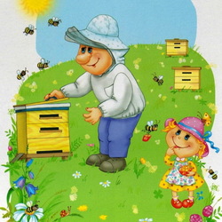 Jigsaw puzzle: Beekeeper