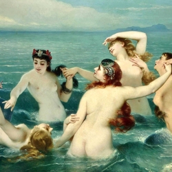 Jigsaw puzzle: Swimming with a mermaid