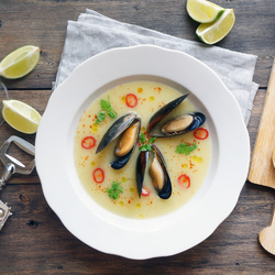 Jigsaw puzzle: Seafood soup
