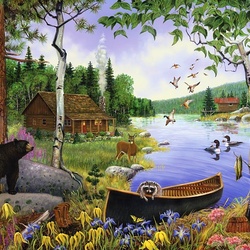 Jigsaw puzzle: On the lake