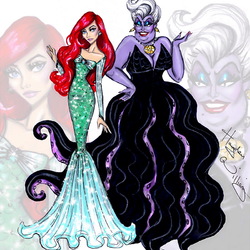 Jigsaw puzzle: Ariel and Ursula