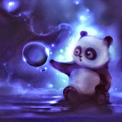 Jigsaw puzzle: Panda and droplet