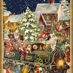 Jigsaw puzzle: Christmas train