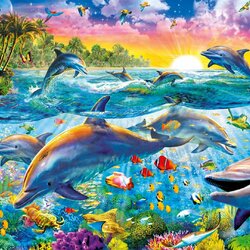 Jigsaw puzzle: In the kingdom of dolphins