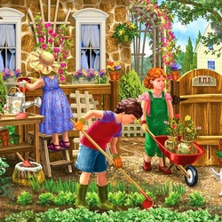 Jigsaw puzzle: Gardeners