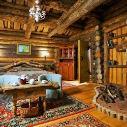 Jigsaw puzzle: Russian hut