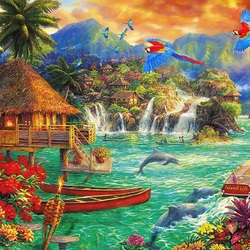 Jigsaw puzzles on topic «Dolphins»