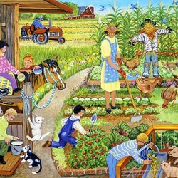 Jigsaw puzzle: Vegetable garden