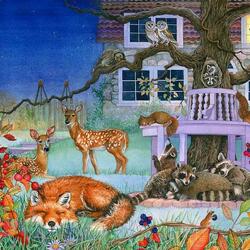 Jigsaw puzzle: Night guests