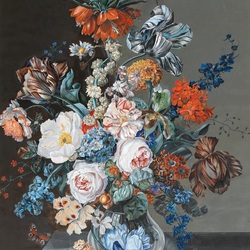 Jigsaw puzzle: Bouquet in blue tones