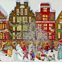 Jigsaw puzzle: Christmas on the street