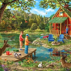 Jigsaw puzzle: Holiday house