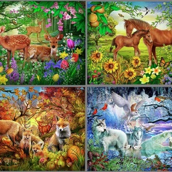 Jigsaw puzzle: Seasons of nature