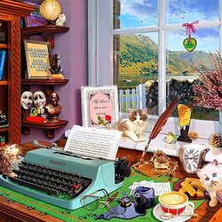 Jigsaw puzzle: Writer's office