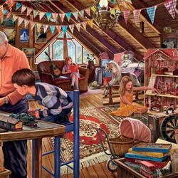 Jigsaw puzzle: Grandfather's attic