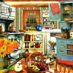 Jigsaw puzzle: Grandma's kitchen