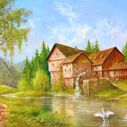 Jigsaw puzzle: Mill