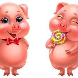 Jigsaw puzzle: Pig with gifts