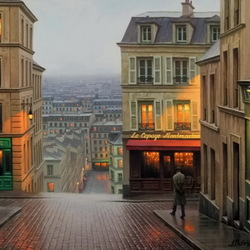 Jigsaw puzzle: Twilight in Paris