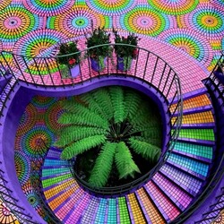 Jigsaw puzzle: Colorful stairs