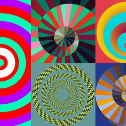 Jigsaw puzzle: Striped circles
