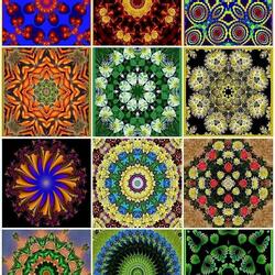 Jigsaw puzzle: Kaleidoscope patterns