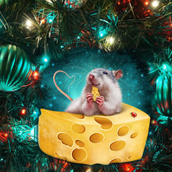 Jigsaw puzzle: Mouse in cheese