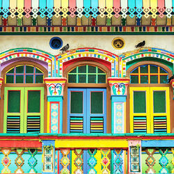 Jigsaw puzzle: Little India in Singapore