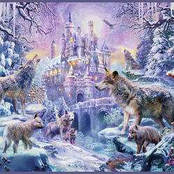 Jigsaw puzzle: Wolf castle