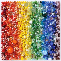 Jigsaw puzzle: Rainbow marbles