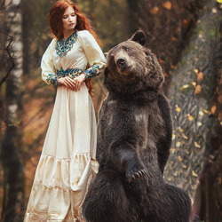 Jigsaw puzzle: With a bear in the forest