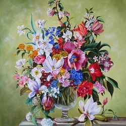 Jigsaw puzzle: Bouquet of flowers