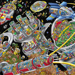Jigsaw puzzle: Space colonies
