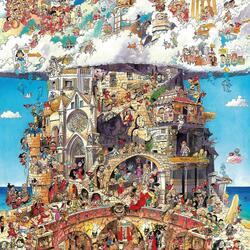 Jigsaw puzzle: Heaven and hell