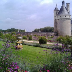 Jigsaw puzzle: View of the Chenonceau castle