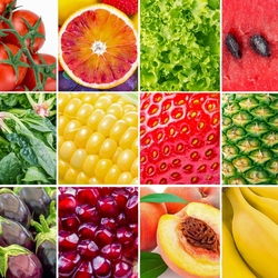 Jigsaw puzzle: Fruit and vegetable collage