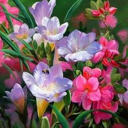 Jigsaw puzzles on topic «Freesias»