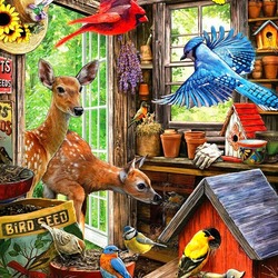 Jigsaw puzzles on topic «Birdhouses»