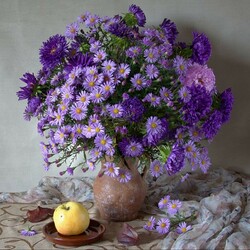 Jigsaw puzzle:  Asters
