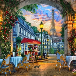 Jigsaw puzzle: Summer sunset in Paris