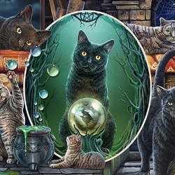 Jigsaw puzzle: Magical cats