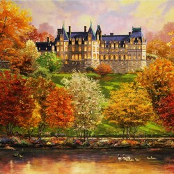 Jigsaw puzzle: Biltmore in the fall