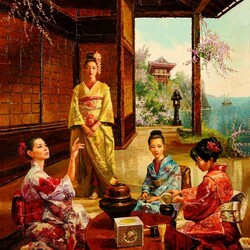 Jigsaw puzzle: Tea ceremony