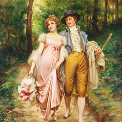 Jigsaw puzzle: A young couple