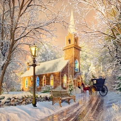 Jigsaw puzzle: Golden winter afternoon
