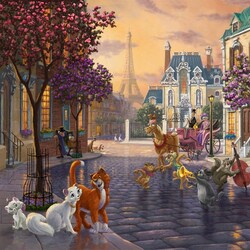 Jigsaw puzzle: Aristocratic cats