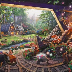 Jigsaw puzzle: In the cave of the dwarfs